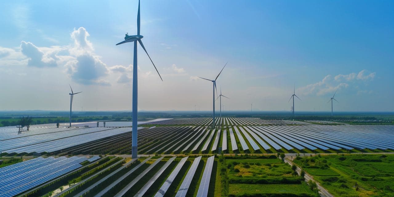 Abstract renewable energy visualization